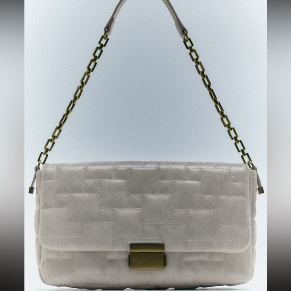 ZARA QUILTED SHOULDER BAG - Picture 8 of 11